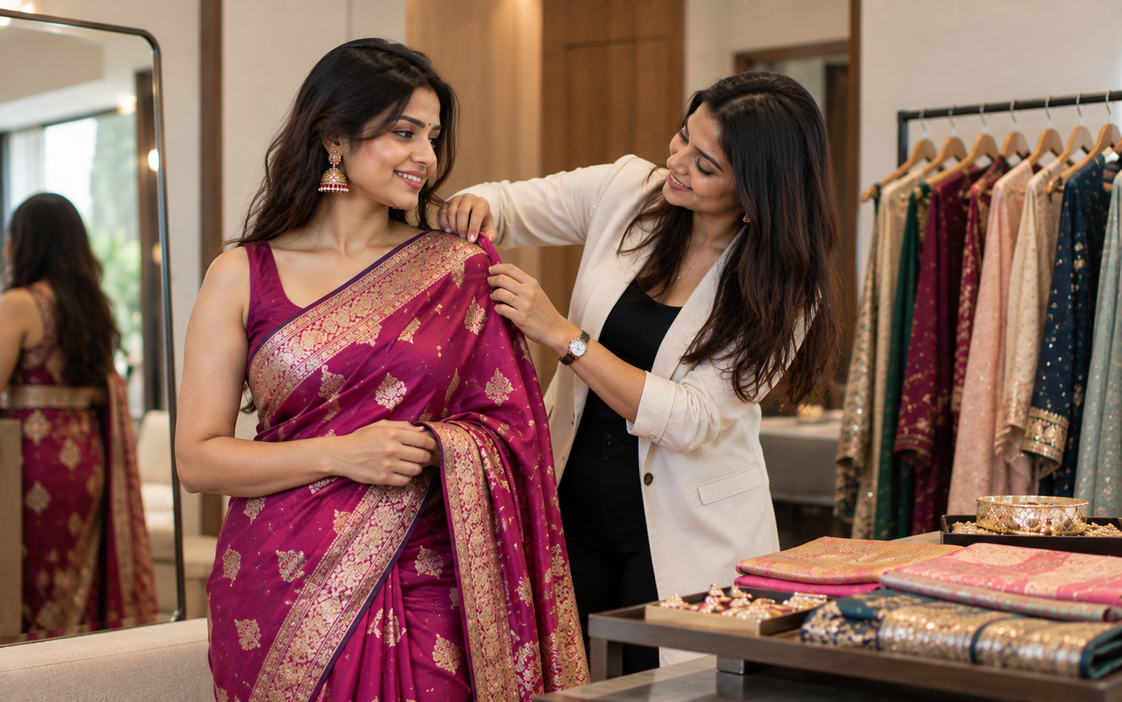 aree & Outfit Draping and Saree Pre-Pleating