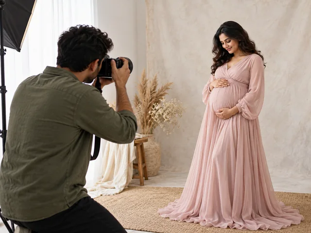 Illustrative maternity photography catalog photograph