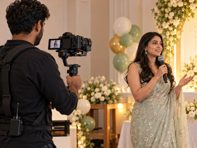 Illustrative event videography catalog photograph