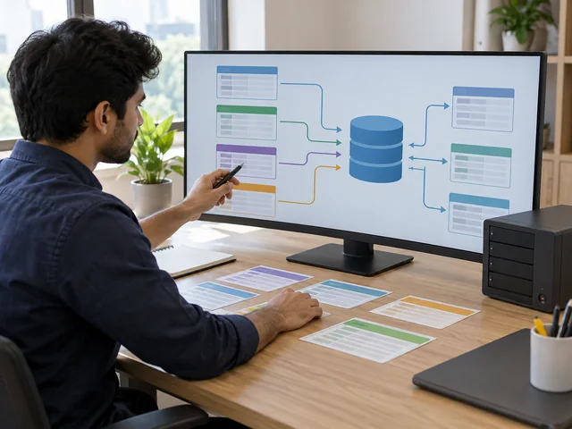 Illustrative data engineering & warehousing catalog photograph