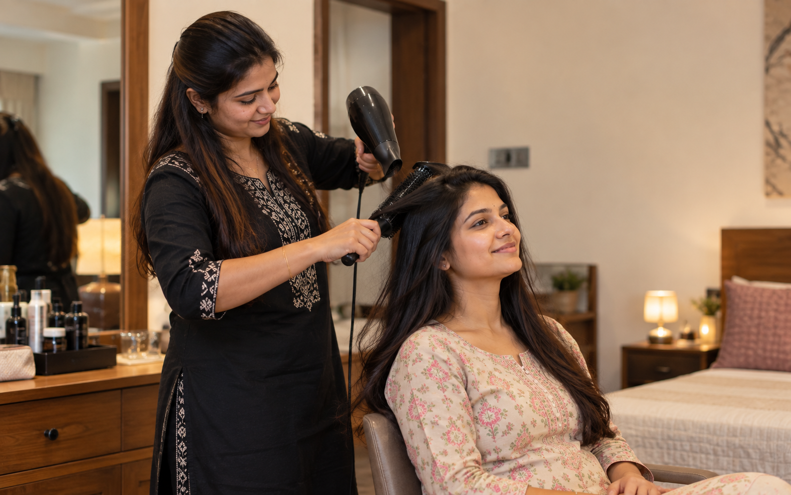 Haircut & Styling, Hair Coloring, and Hair Treatment
